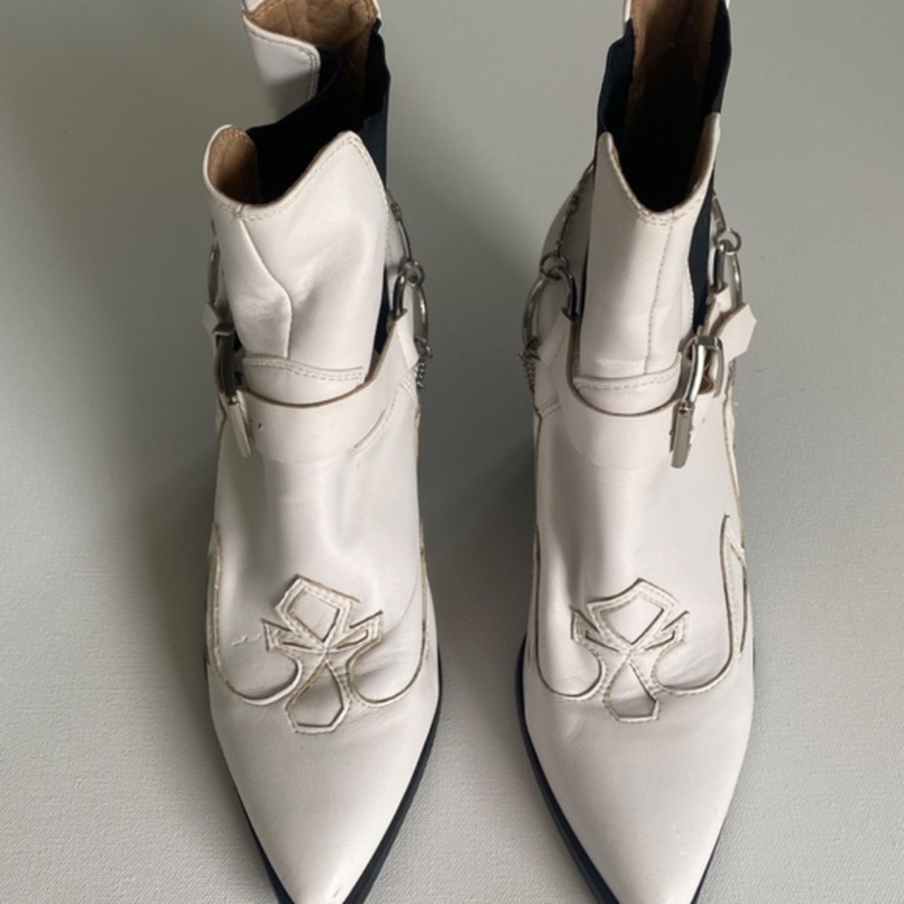 Nasty Girl White Stirrup‎ And at ‘Em Western Boots - Picture 3 of 10